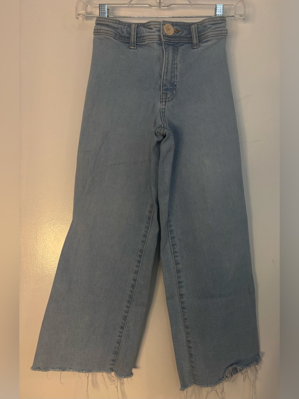 Zara Light Blue Wide-Leg Kids Jeans